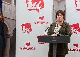 Henar Moreno, durante una rueda de prensa.