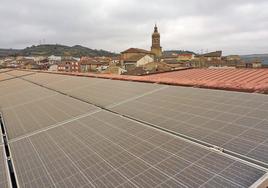 Placas solares de Bodegas Riojanas.