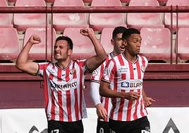 Castri celebra el único gol que ha anotado esta temporada.