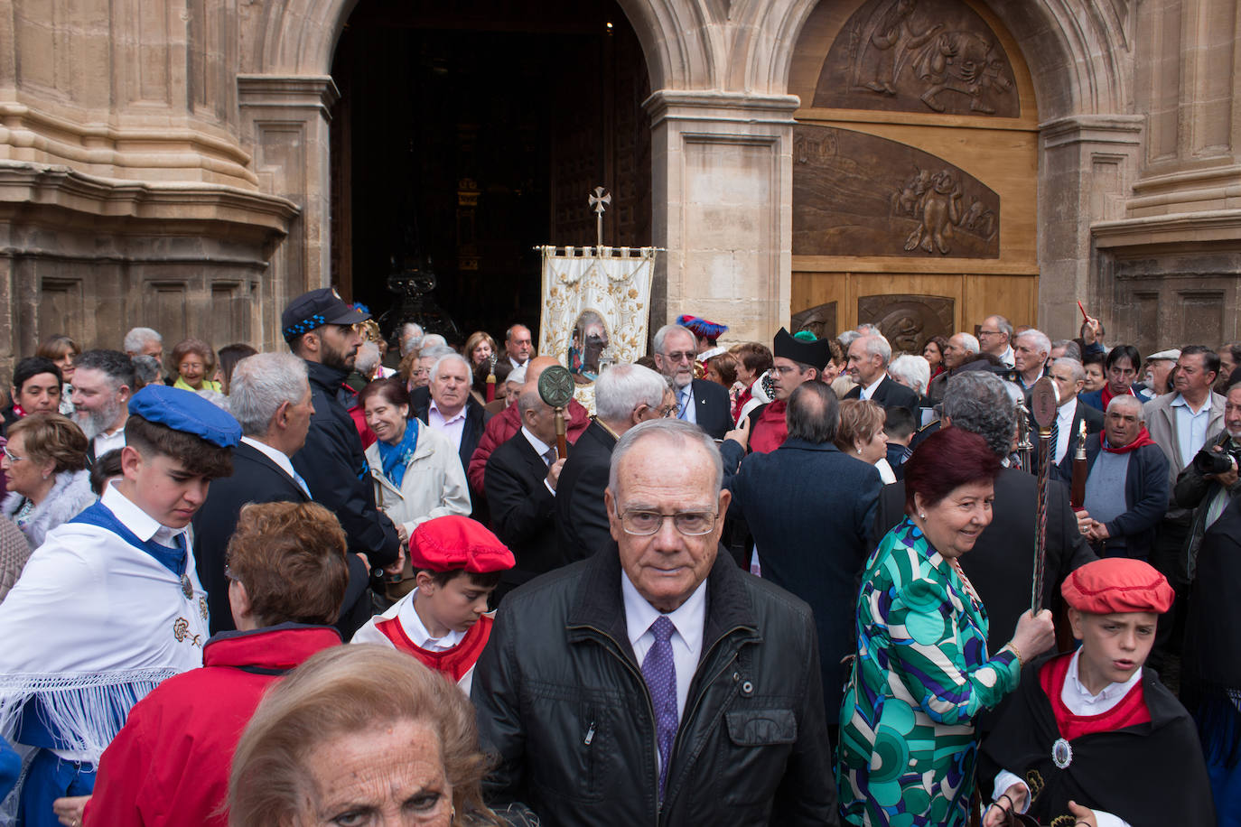 Santo Domingo se vuelca con su patrón