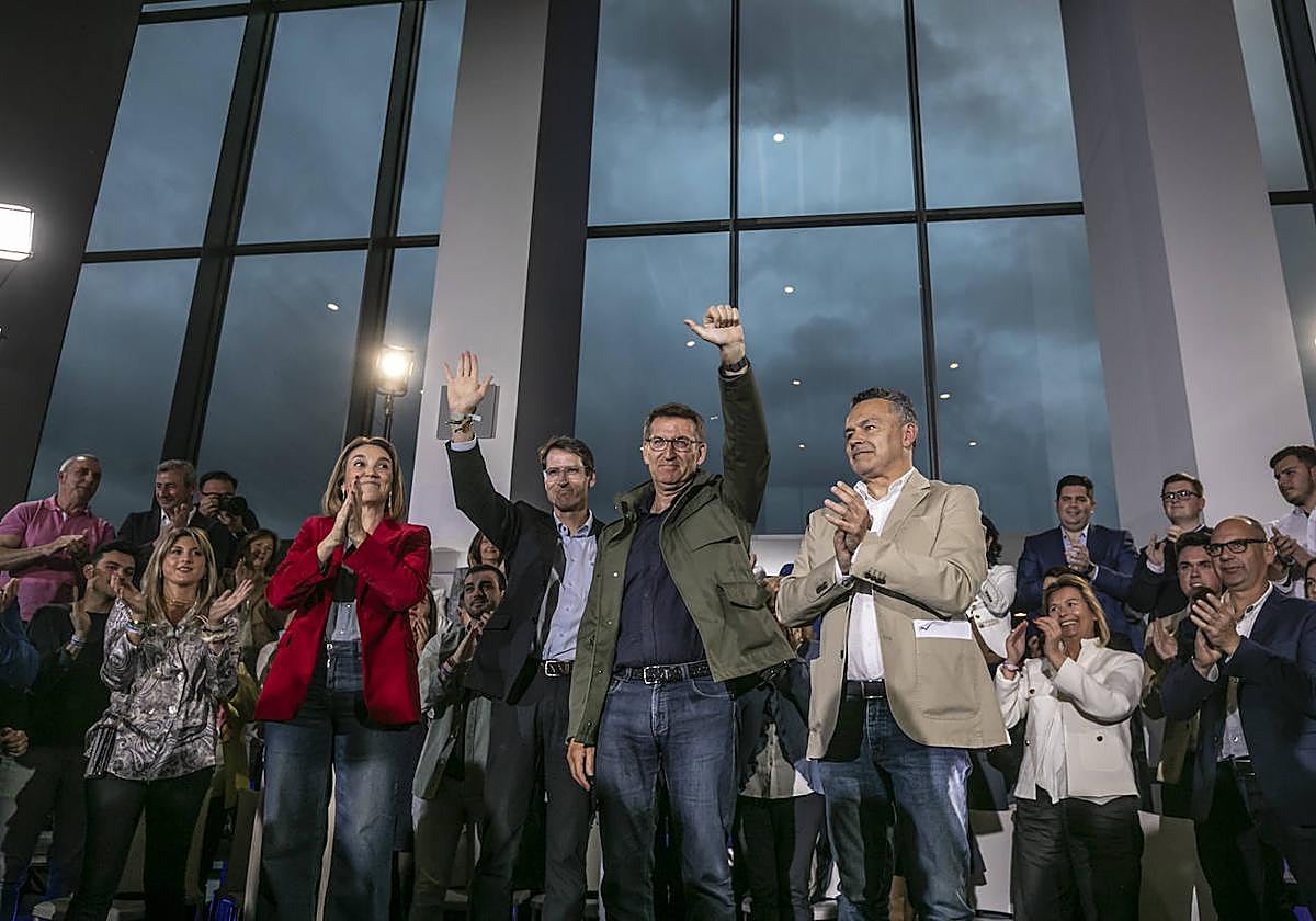 Mitin de Feijóo en Riojafórum