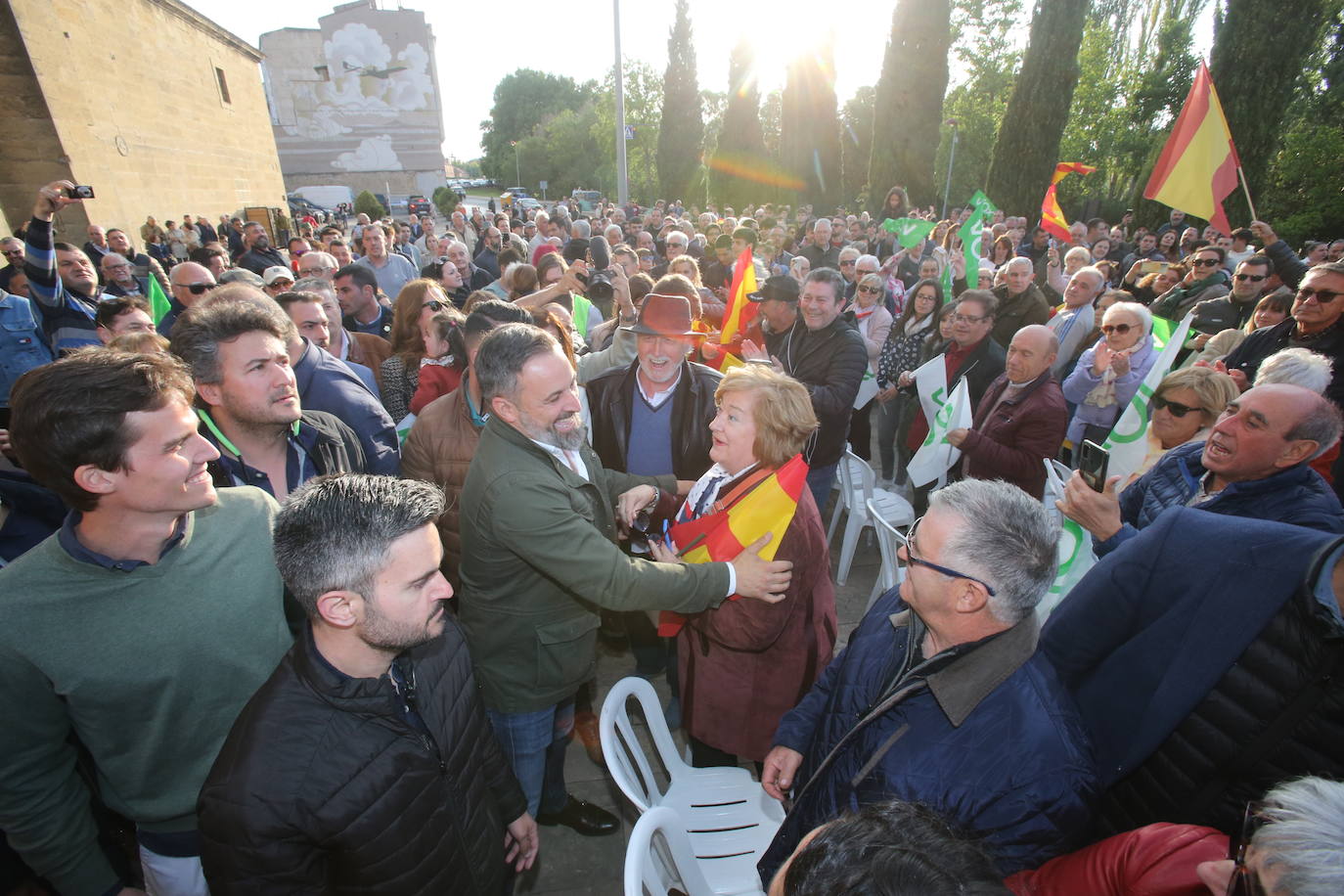 Las imágenes de Abascal en Logroño