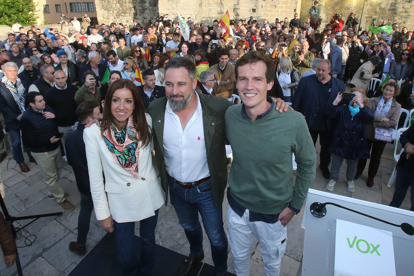 Las imágenes de Abascal en Logroño