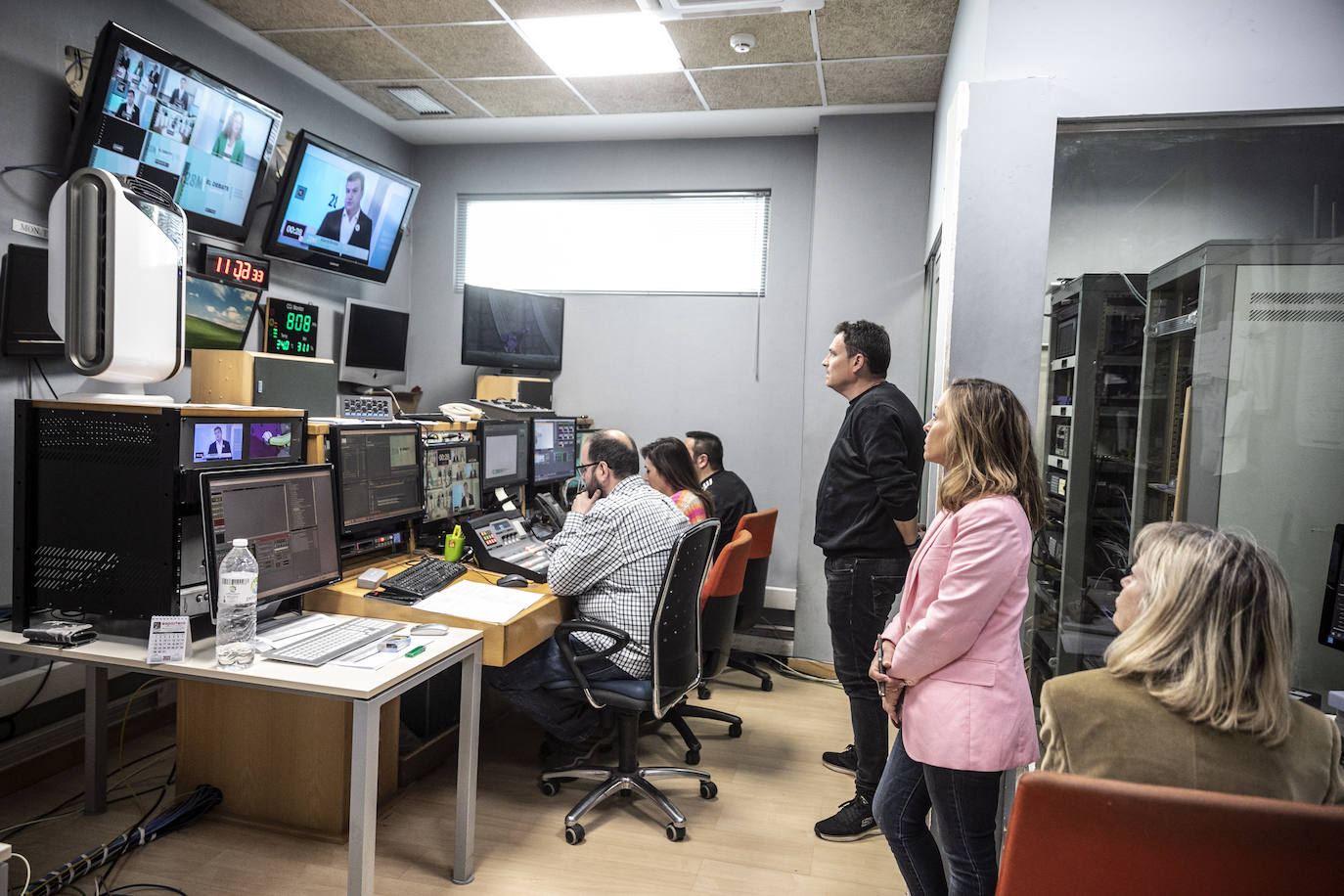 Las imágenes del debate electoral de Logroño en TVR