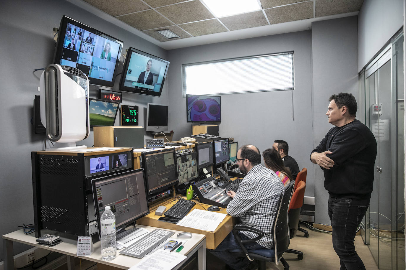 Las imágenes del debate electoral de Logroño en TVR