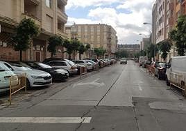 Calle Los Molinos, objeto de las obras de mejora del pavimento.