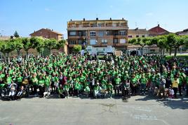 Un millar de personas participan en la Marcha Solidaria de Alberite