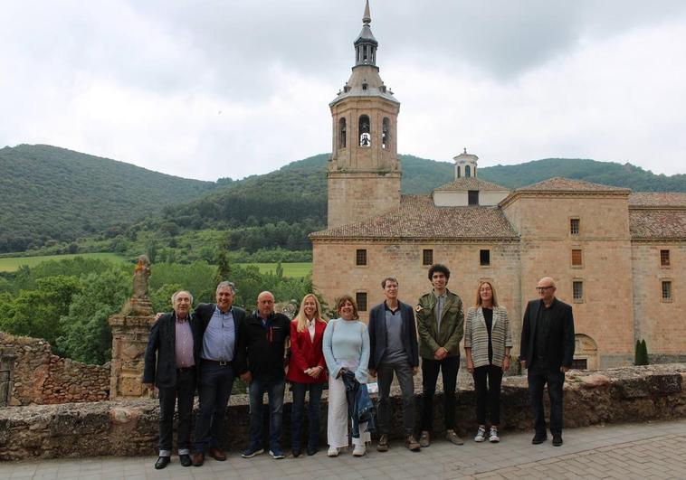 Gonzalo Capellán, en un acto de campaña en San Millán.