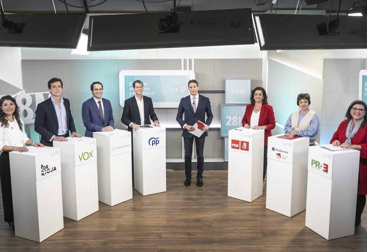 Las imágenes del debate de los candidatos autonómicos