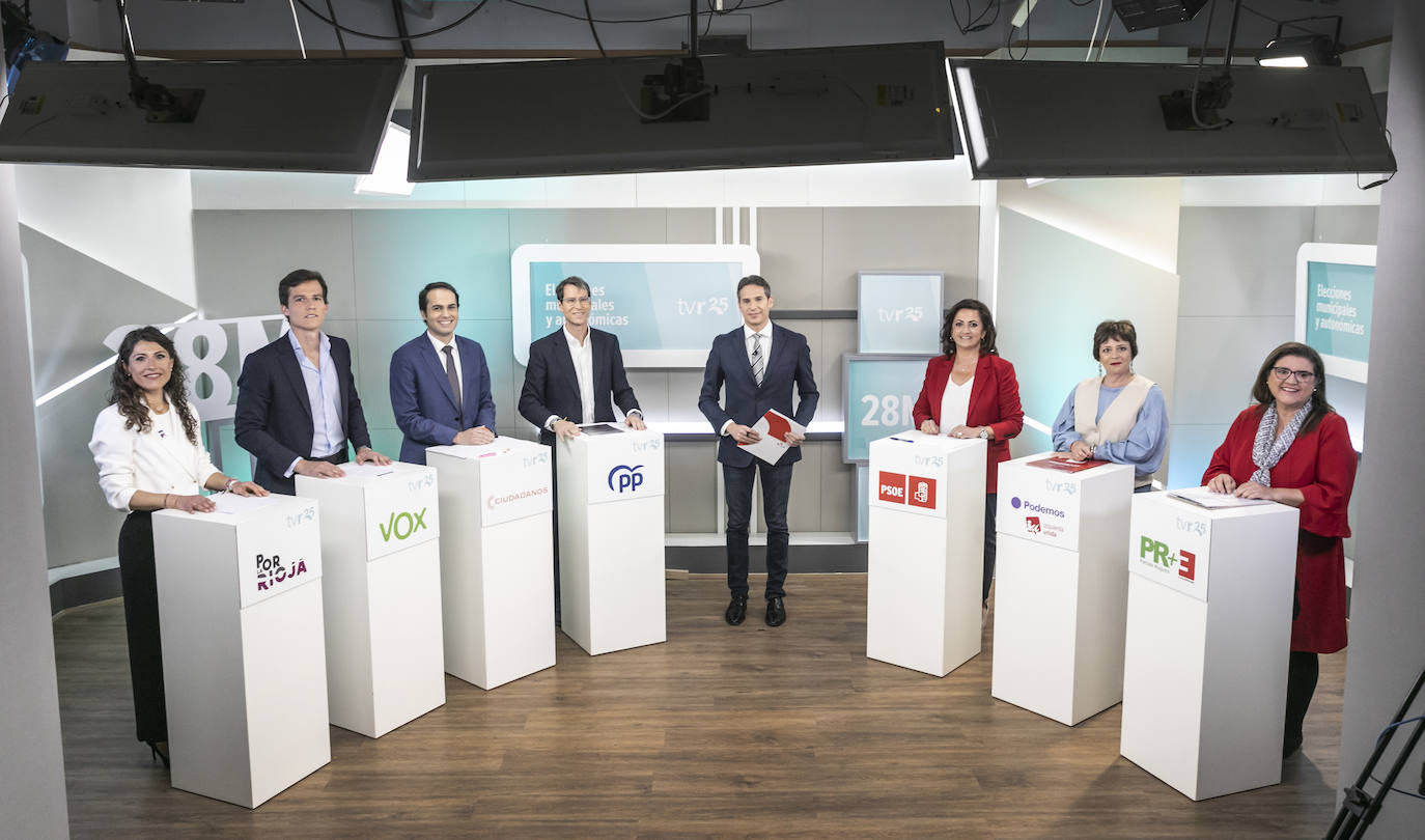 Las imágenes del debate de los candidatos autonómicos