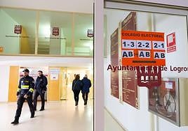 Colegio electoral de Logroño, en unas elecciones anteriores.