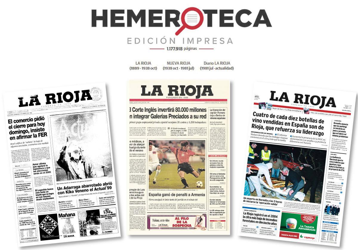 La hemeroteca de Diario LA RIOJA, ahora en un clic