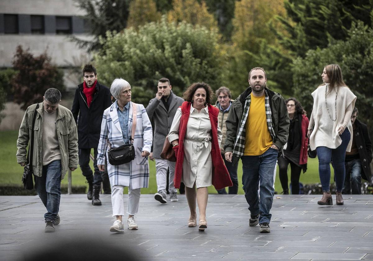 Carrero y Moreno acuden al acto en el que Yolanda Díaz presentó Sumar en Logroño.