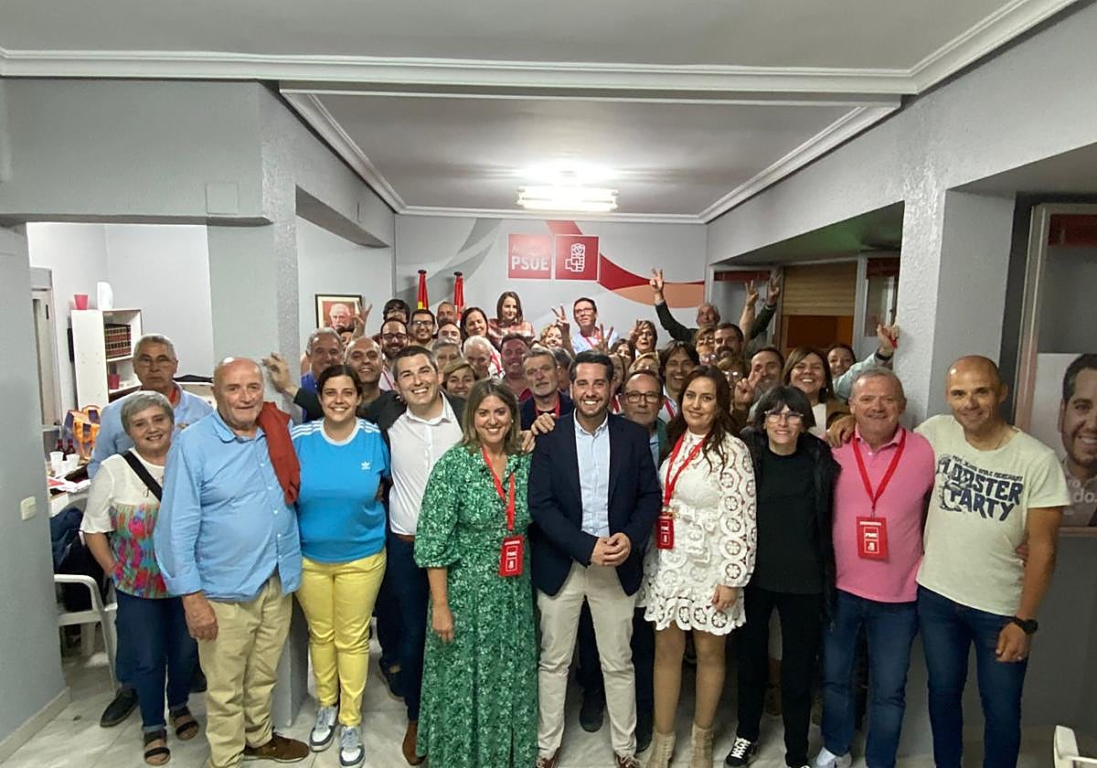 Imagen de la celebración de la victoria electoral del PSOE el pasado 28 de mayo.
