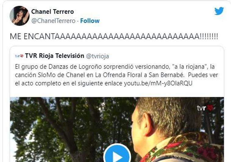 Chanel, «encantada» con la versión a la riojana de su 'SloMo'