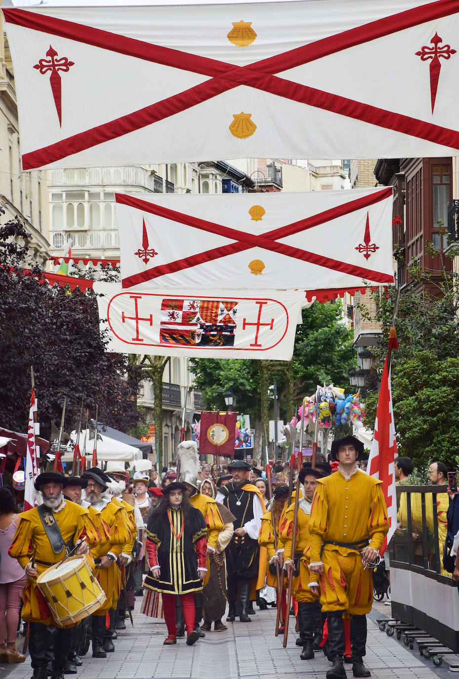 Recreación de la llegada de Carlos V