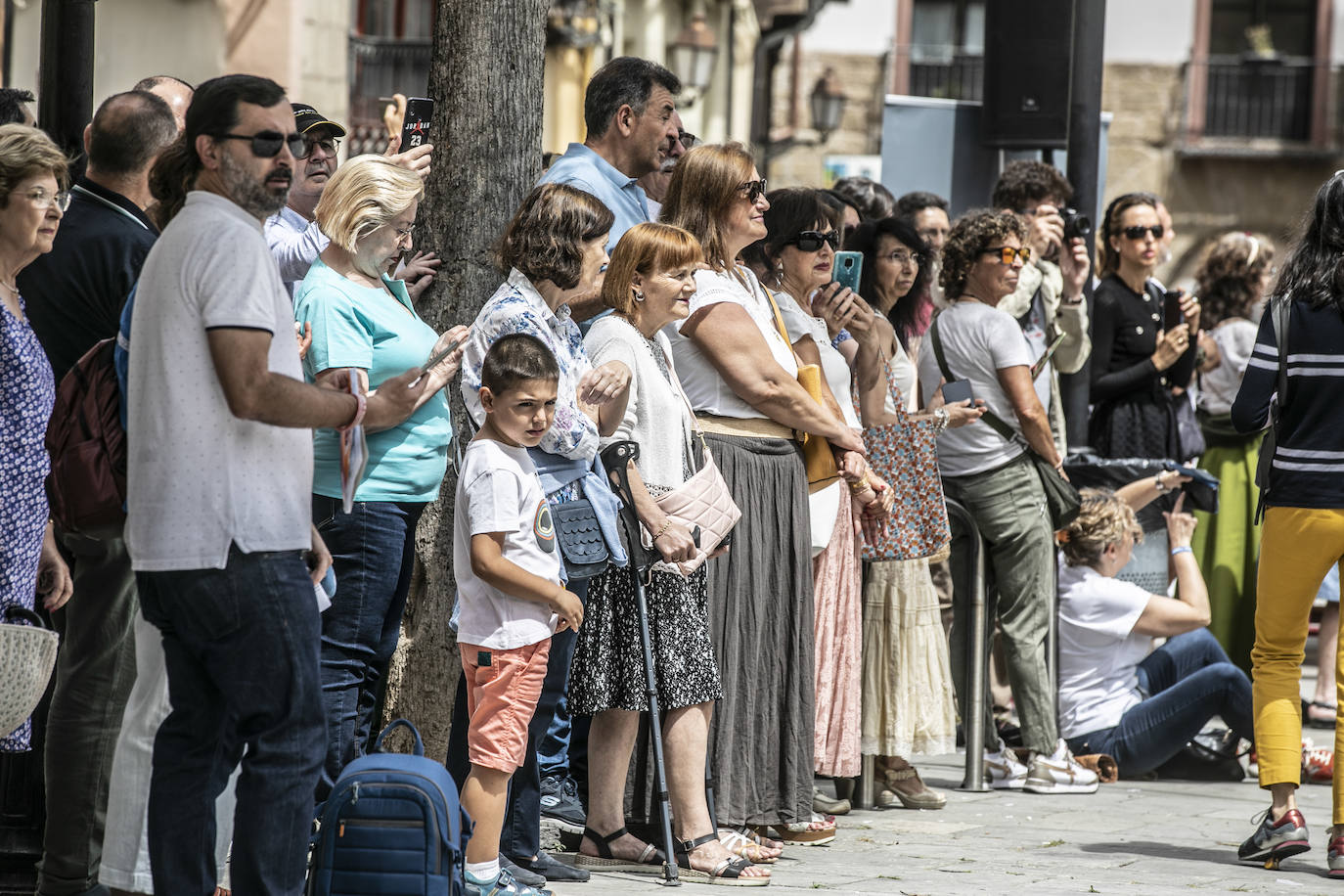 Llegada de Carlos V y entrega de la flor de lis