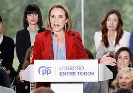 Cuca Gamarra, secretaria general del PP, encabezará la lista por La Rioja.