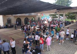 La plaza de Bobadilla se llenó de vecinos y visitantes que fueron a celebrar el festival de la localidad.