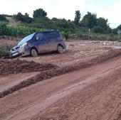 Cinco carreteras riojanas cortadas por las intensas lluvias