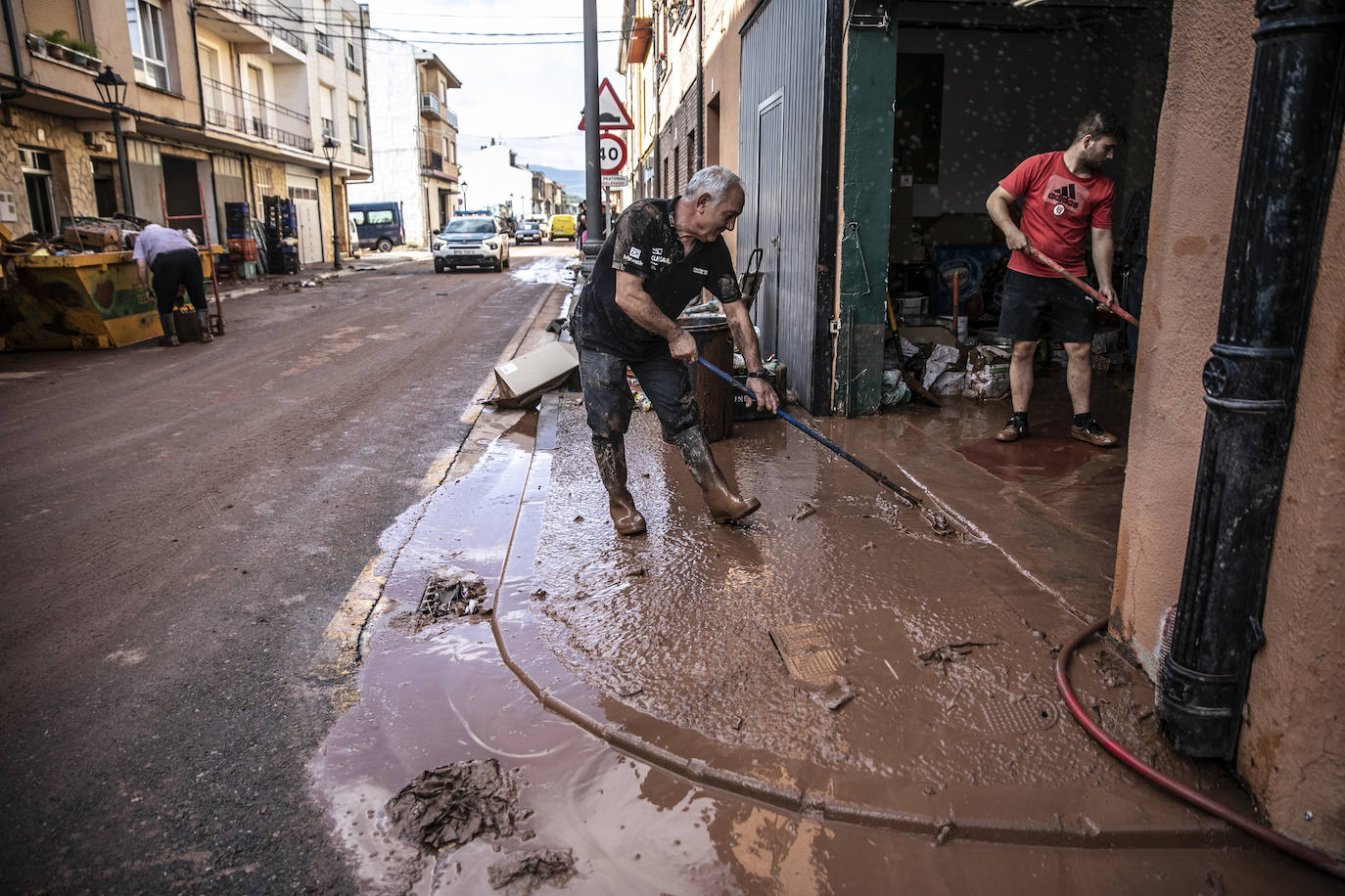 Las consecuencias de las inundaciones en Huércanos