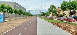 El carril bici se abre paso en Lardero