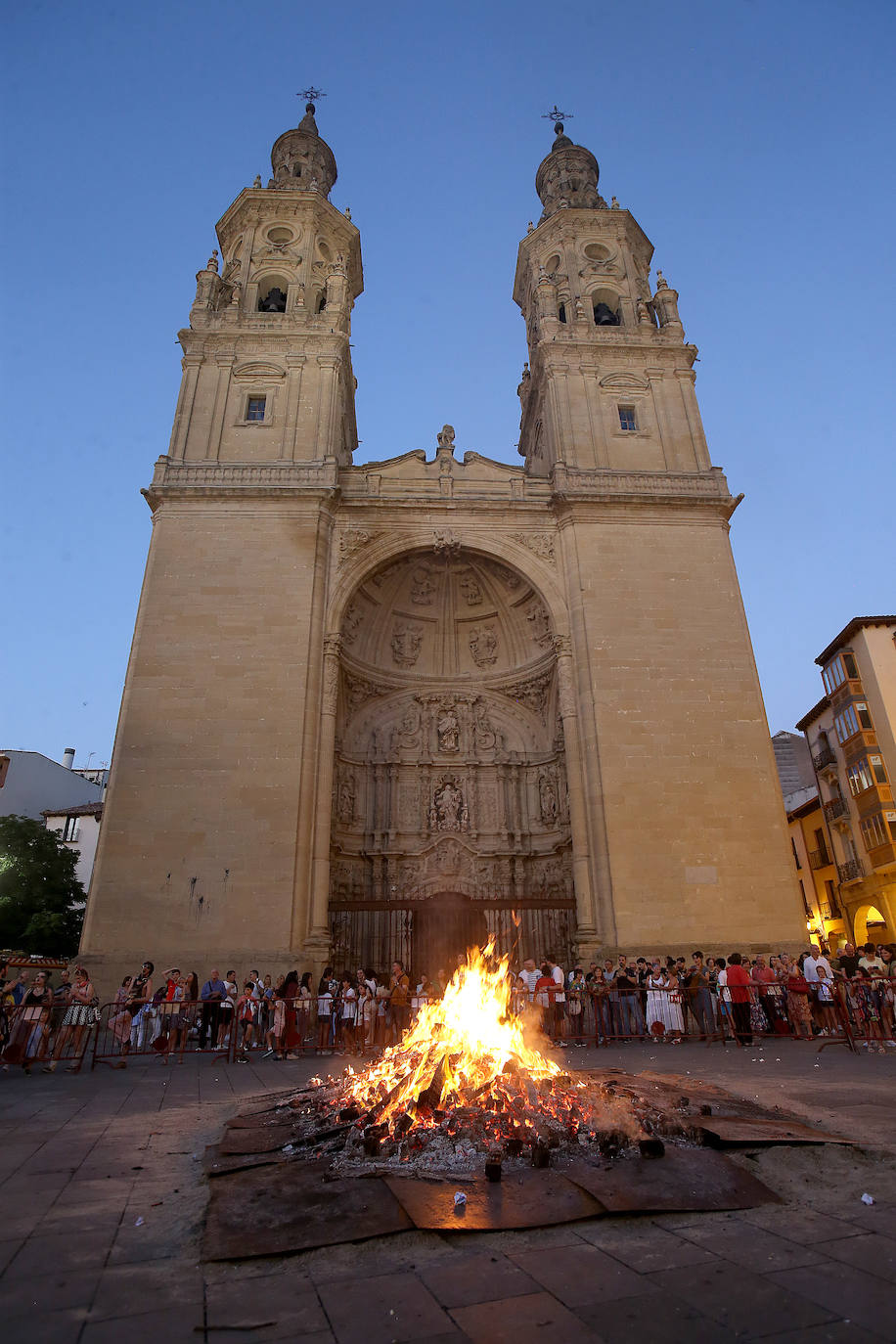 Hogueras en el Casco Antiguo de Logroño