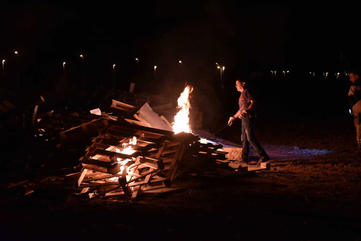 Hogueras en el barrio de La Estrella