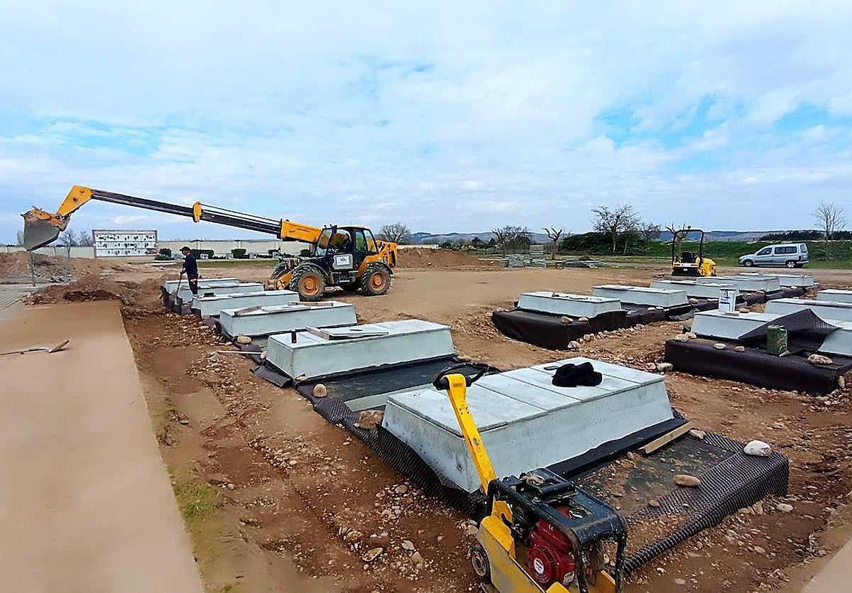 Las obras del cementerio municipal San Lázaro