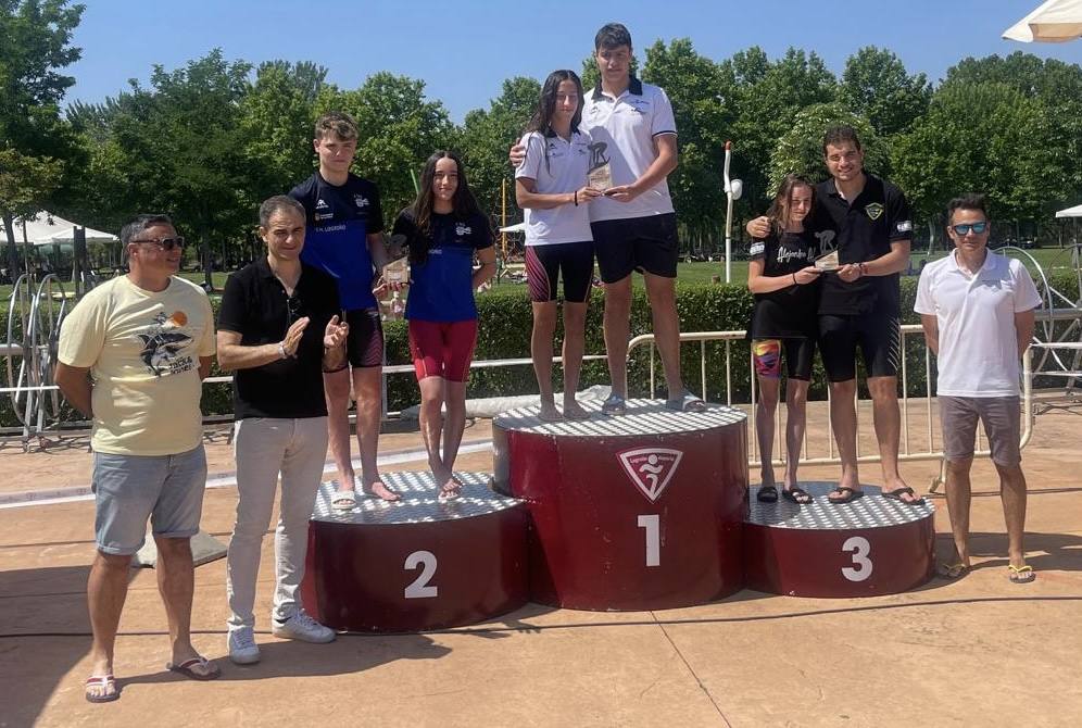 Podio final del Campeonato de La Rioja de natación