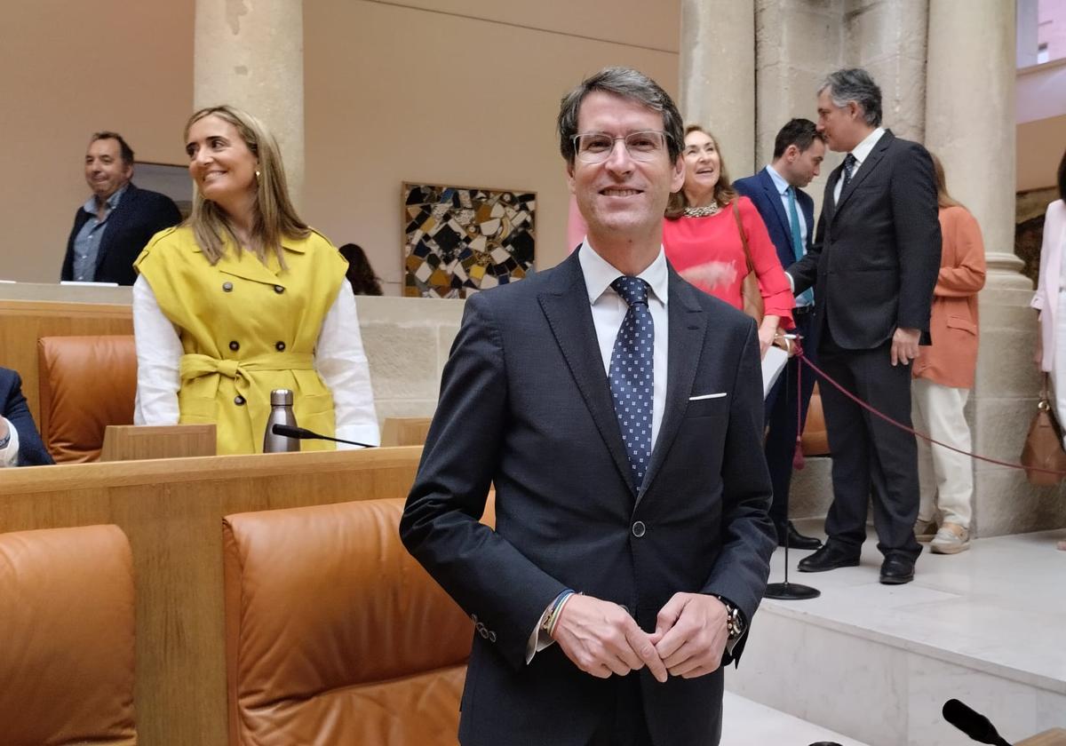 Gonzalo Capellán, en el Parlamento este miércoles.