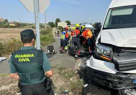 Herida en un accidente en la N-232 en Calahorra