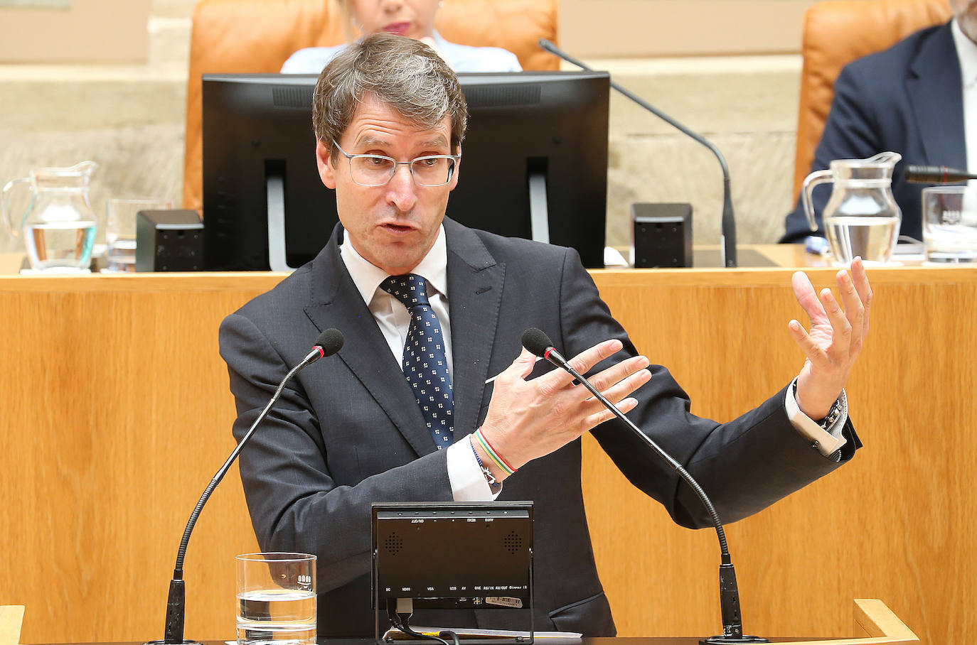 Gonzalo Capellán, durante su intervención en el pleno.