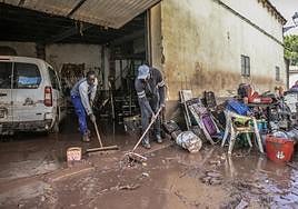 Día después de la tormenta en Huércanos.