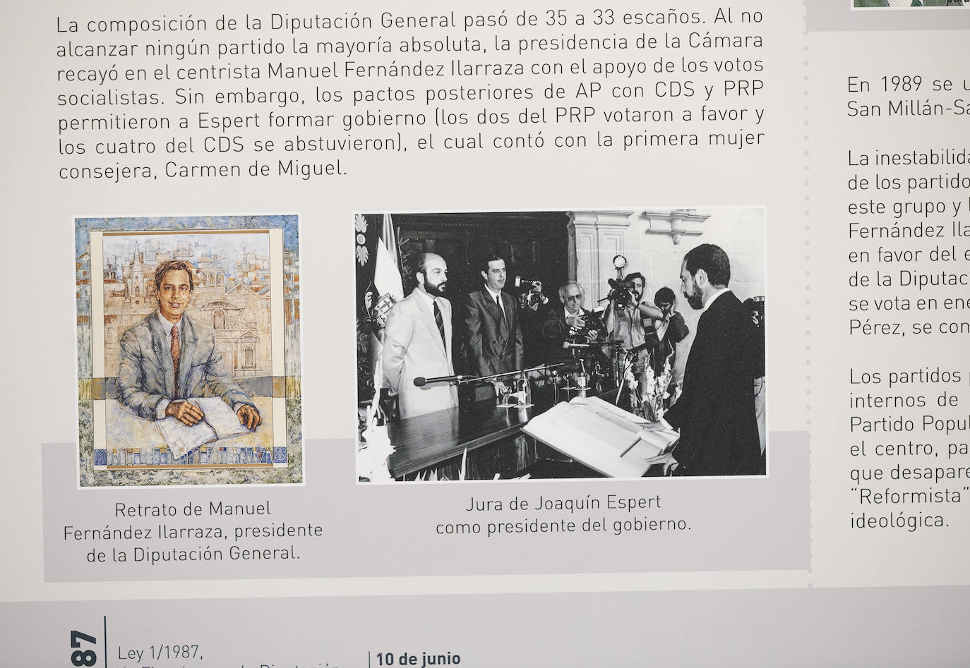 Cuarenta años de &#039;Las elecciones autonómicas en La Rioja&#039;, en la Sala de Exposiciones Ibercaja