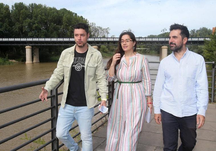 Raúl Díaz, Elisa Garrido y Alex Dorado en la Casa de las Ciencias.