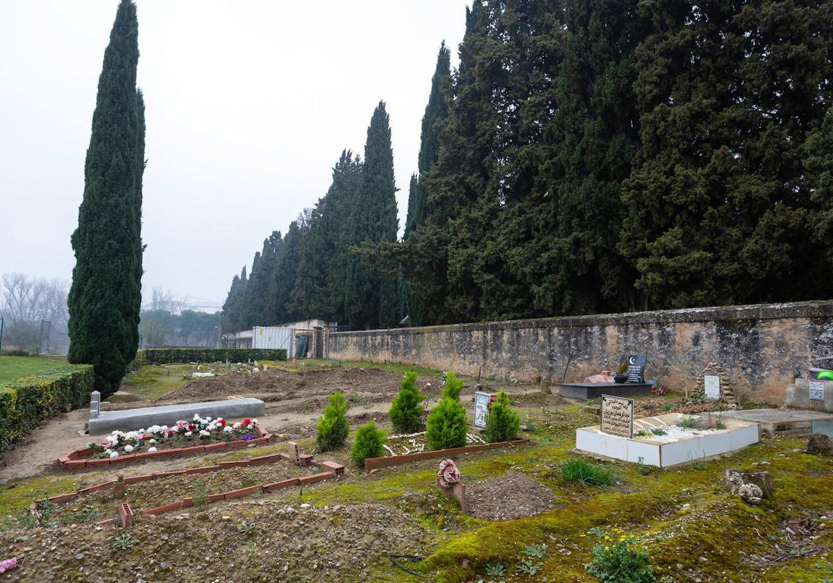 Parte del cementerio de Logroño en la que se realizan los enterramientos musulmanes.