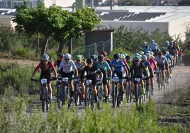 Participantes en la BTT de Rincón de Soto.
