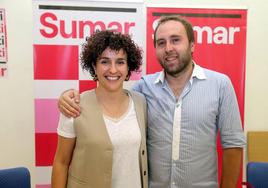 Candidatos de Sumar a las elecciones del 23J. , Diego Mendiola (IU) y Eunate García (IU).