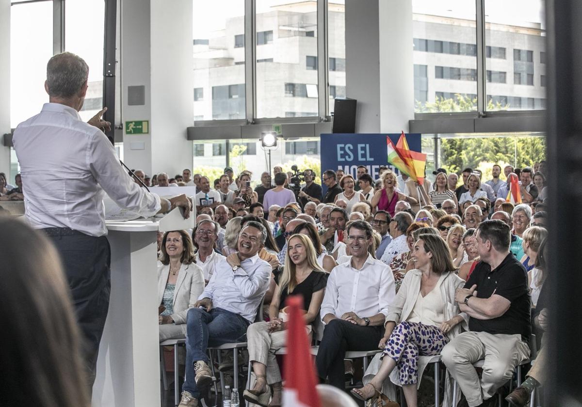 Uno de los actos centrales de la campaña del PP, con la visita de Alberto Núñez Feijóo.