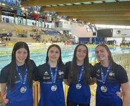 Celia Espinosa, Lidia Sáenz, Gabriela del Álamo y Esther González.