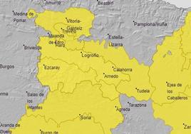 Aviso meteorológico a las 18.00 horas en La Rioja