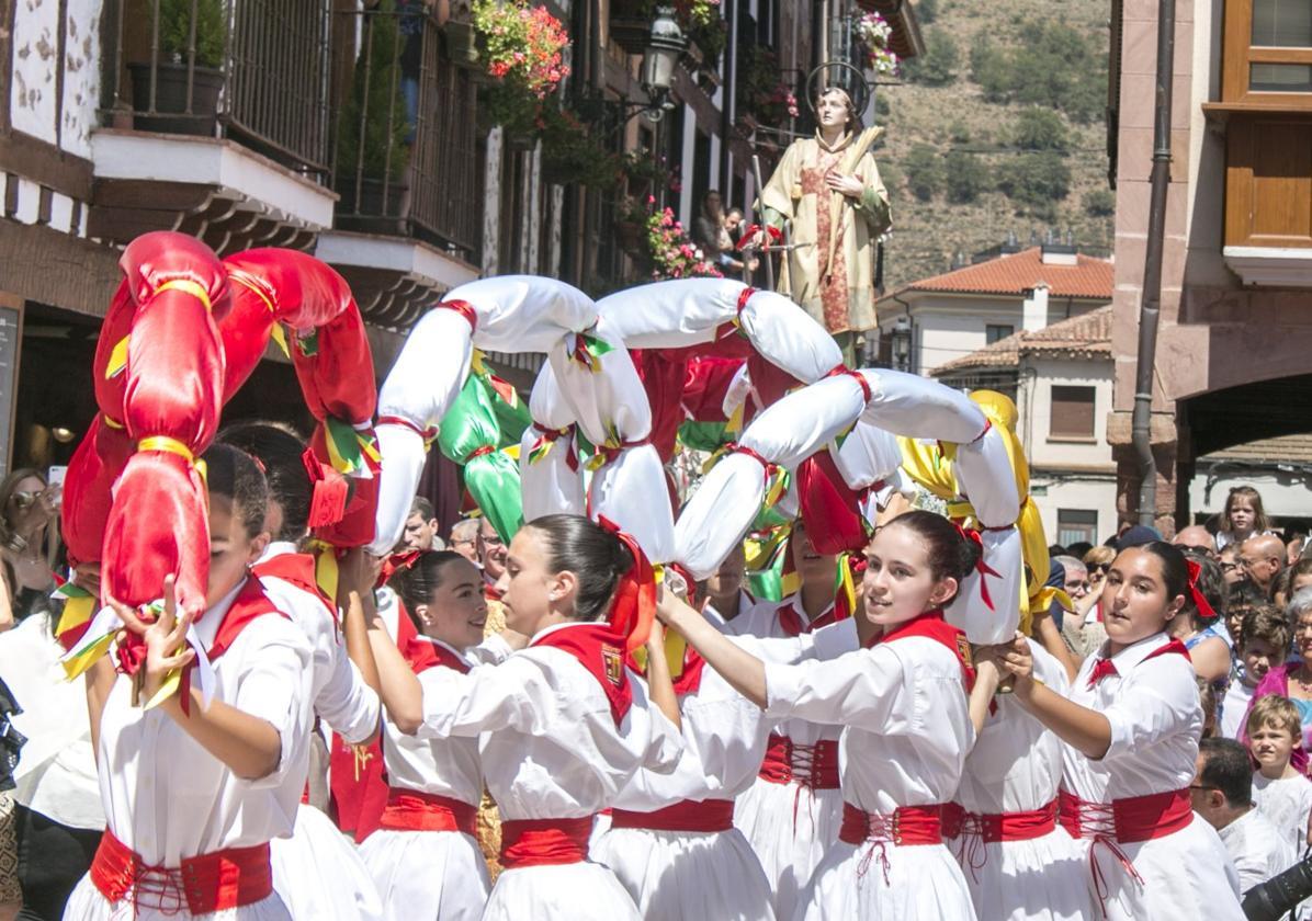 La parrilla, en el escudo y en las calles de Ezcaray