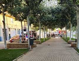 Incendio de un vehículo en una bajera de Calahorra