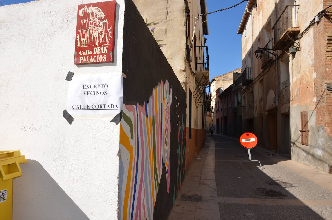 Derrumbe de un edificio en la calle San Andrés de Calahorra