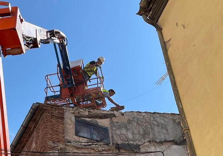 El derribo de la casa de Calahorra, piedra a piedra