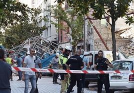 Derrumbe en María Teresa Gil de Gárate el verano pasado.