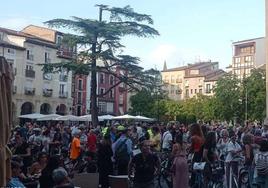 Medio millar de personas en la bicicletada de Logroño más numerosa