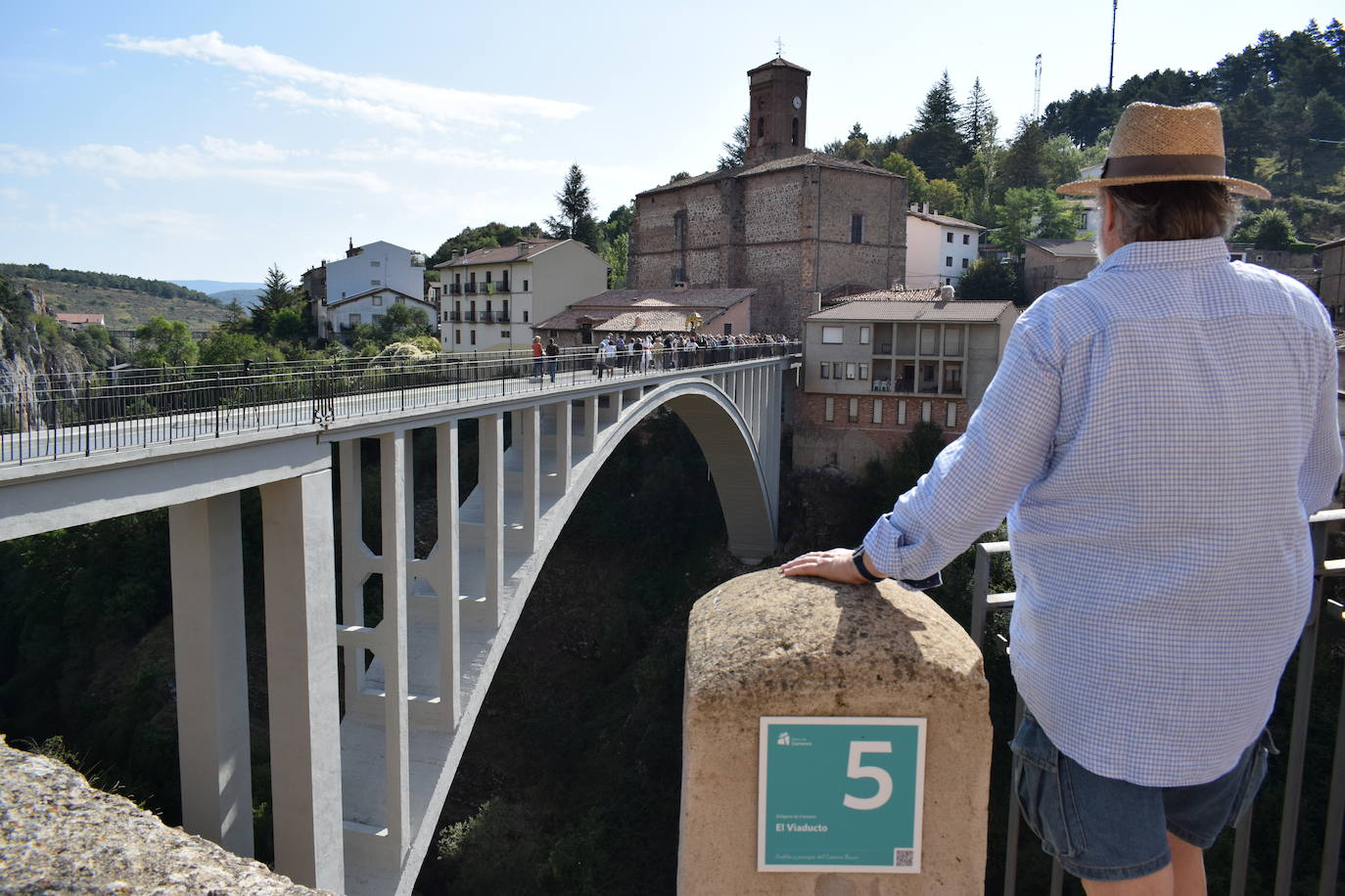 Reinauguración del puente de Ortigosa