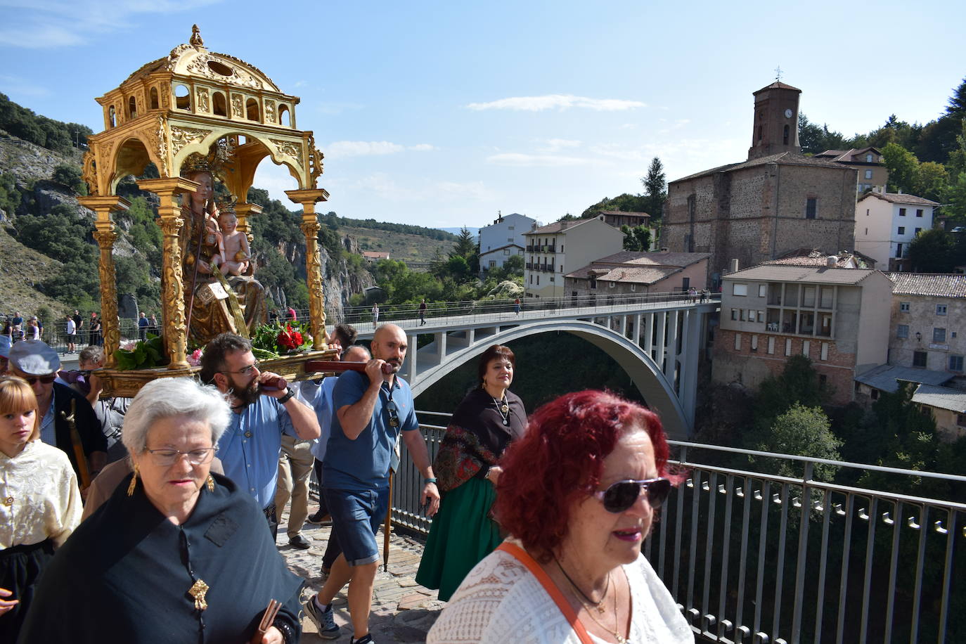 Reinauguración del puente de Ortigosa